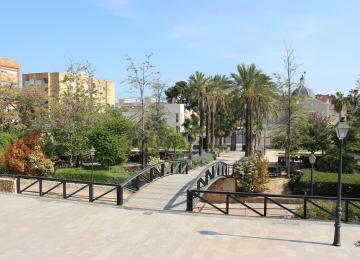 Jardín del chalé de Panach de Benimamet