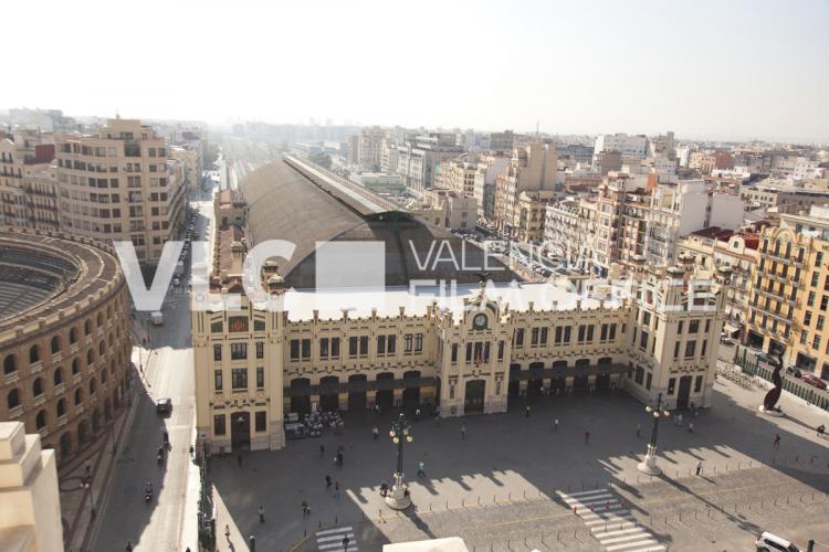 Vista aérea de la estación del norte