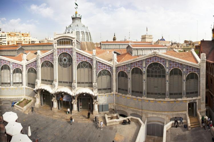 Vista área del Mercado Central